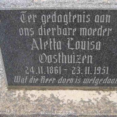 OOSTHUIZEN Aletta Louisa 1861-1951