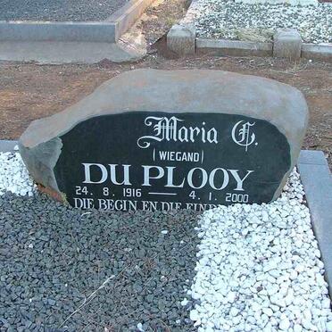 PLOOY Maria C., du nee WIEGAND 1916-2000