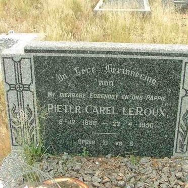 ROUX Pieter Carel, le 1888-1950