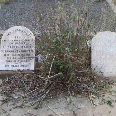 ROOYEN Elizabeth Maria Susanna, van nee VAN HEERDEN 1872-1953 :: ROOYEN N.R.C., van 1878-1963