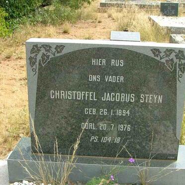 STEYN Christoffel Jacobus 1894-1976