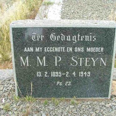 STEYN Jacobus Stephanus 1884-1952 &amp; M.M.P. 1895-1949