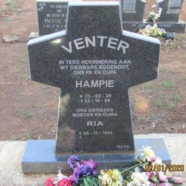 VENTER Hampie 1939-2009 &amp; Ria 1942-
