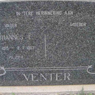 VENTER Johannes L. 1915-1963