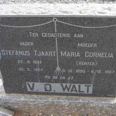WALT Stefanus Tjaart, v.d. 1887-1964 &amp; Maria Cornelia VENTER 1890-1957