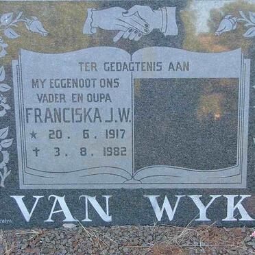 WYK Franciska J.W., van 1917-1982