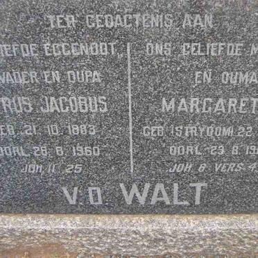 WALT Petrus Jacobus, v.d. 1883-1960 &amp; Margaretha STRYDOM 1889-1966
