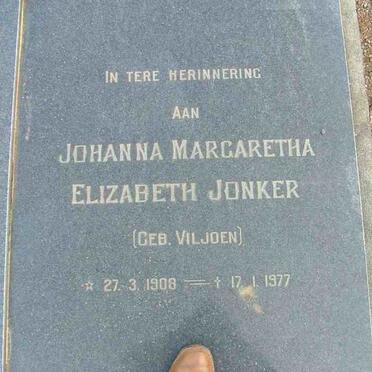 WALT Johanna Maria, v.d. nee HUMAN 1949-1973 :: JONKER Johanna Margaretha Elizabeth nee VILJOEN 1908-1977