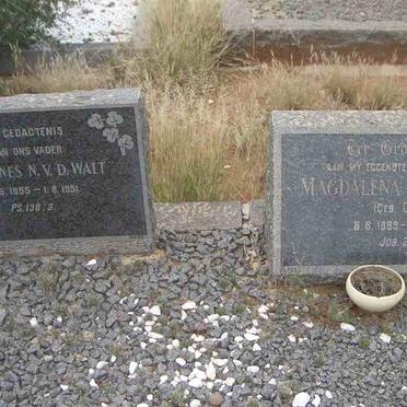 WALT Johannes N., v.d. 1895-1951 &amp; Magdalena E.V.D. DICKS 1889-1947