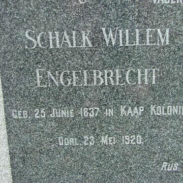 ENGELBRECHT Schalk Willem 1837-1920
