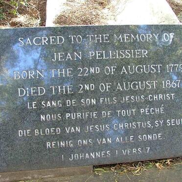 Free State, BETHULIE district, Pellissier, family cemetery