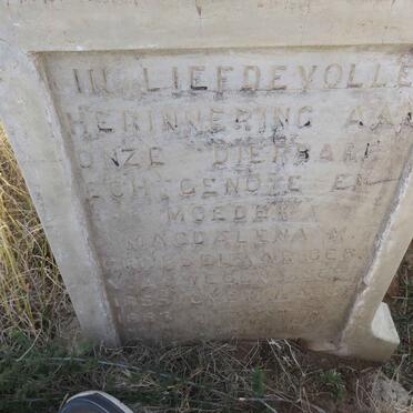 GROBBELAAR Magdalena M. nee V. ASWEGEN 1855-1883