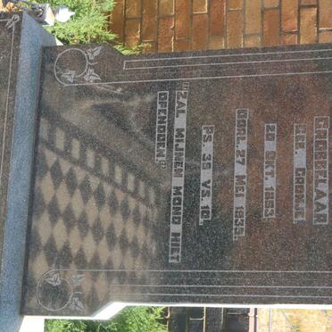 GROBBELAAR Catharina Elizabeth nee CRONJE 1863-1935