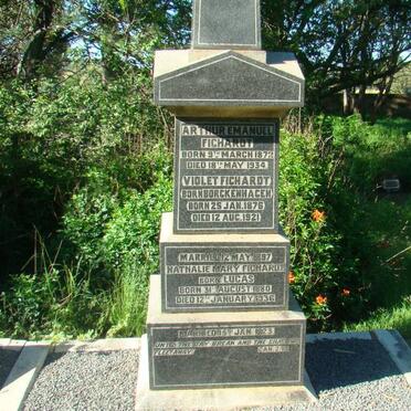 FICHARDT Arthur Emanuel 1872-1934 &amp; Violet BORCKENHAGEN 1876-1921 :: FICHARDT Nathalie Mary nee LUCAS 1880-1936