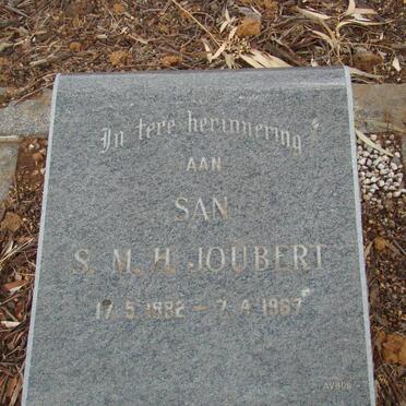 JOUBERT S.M.H. 1882-1967