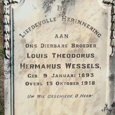 WESSELS Louis Theodorus Hermanus 1893-1918