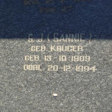 VENTER J.G.F.P. 1908-1958 &amp; S.J. KRUGER 1909-1994