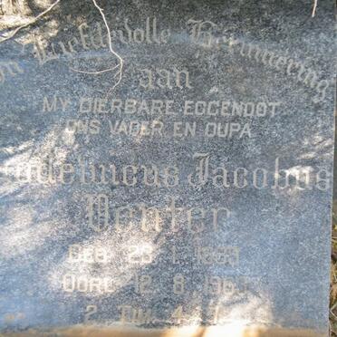 VENTER Lodewicus Jacobus 1889-1963
