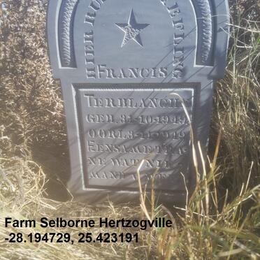 TERBLANCHE Francis 1949-1949