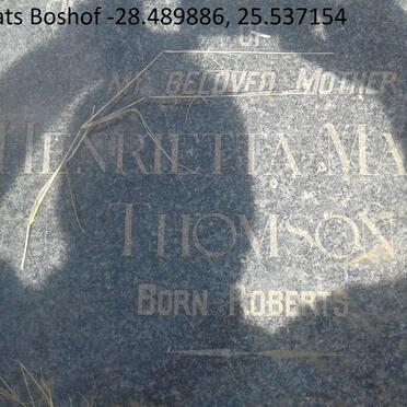 THOMSON Henrietta Maria nee ROBERTS