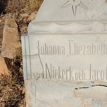 NIEKERK Johanna Eliezabetha, van nee JACOBS
