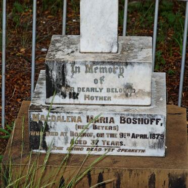 BOSHOFF Magdalena Maria nee BEYERS -1879
