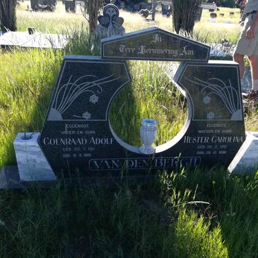 BERGH Coenraad Adolf, van den 1911-1999 &amp; Hester Carolina 1912-1996