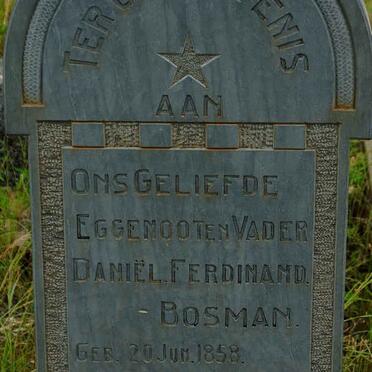 BOSMAN Daniel Ferdinand 1858-1943