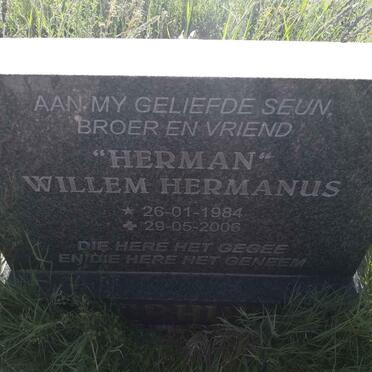 ESTERHUIZEN Harry 1951-1996 :: ESTERHUIZEN Willem Hermanus 1984-2006