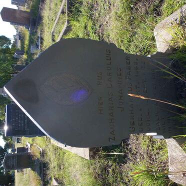 FABER Zacharias Caroluis Johannes Gerhardus 1848-1932