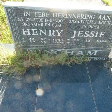 FINCHAM Henry 1944-1998 &amp; Jessie 1944-