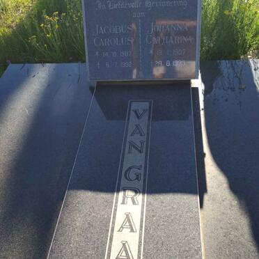 GRAAN Jacobus Carolus, van 1907-1992 &amp; Johanna Catharina 1907-1993