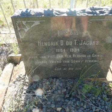 JACOBS Hendrik D. du T. 1864-1934