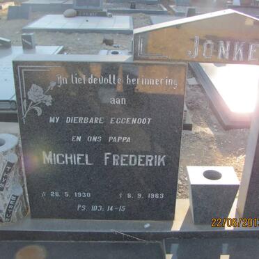 JONKER Michiel Frederik 1930-1963 &amp; Catharina Maria DE WET 1941-2007