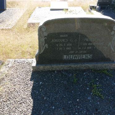 LOUWRENS Johannes G.J. 1898-1965 &amp; Pieter W.D. VAN RENSBURG 1898-1981