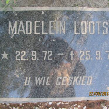 LOOTS Madelein 1972-1972