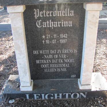 LEIGHTON Peteronella Catharina 1942-1997