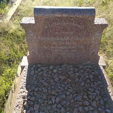 MERWE Maria Magdalena Elizabeth, van der nee VAN RENSBURG 18??-196?