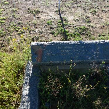 SINCLAIR Henry 1878-1948