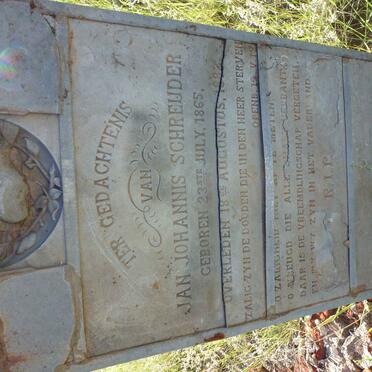 SCHREUDER Jan Johannis 1865-1882