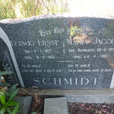 SCHMIDT Ludwig Ernst 1877-1955 &amp; Maria Jacoba SCHNEIDER 1877-1961