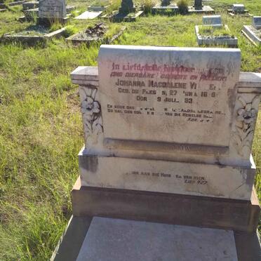 VILJOEN Johanna Magdalene nee DU PLESSIS 1878-1935