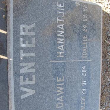 VENTER Dawie -1984 &amp; Hannatjie -1982