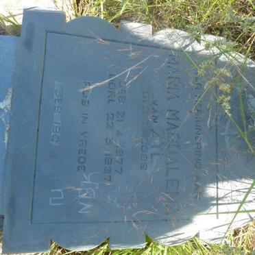 ZYL Maria Magdalena, van nee JACOBS 1877-1937