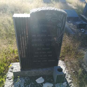 ZYL Johanna Catharina Hubertha, van nee INGRAM 1885-1968