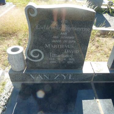 ZYL Marthinus David, van 1922-1993 &amp; Andrietta Christoffelina 1925-1978 