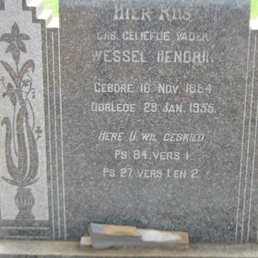 PIETERSE Wessel Hendrik 1884-1955