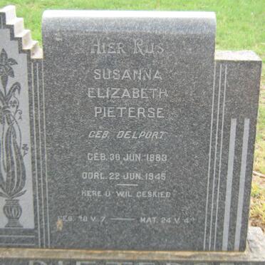PIETERSE Susanna Elizabeth nee DELPORT 1883-1945
