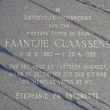 CLAASSENS Faantjie 1960-1995