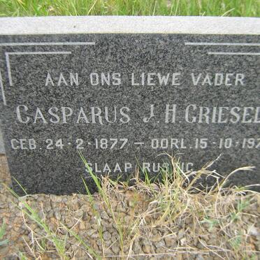 GRIESEL Casparus J.H. 1877-1971